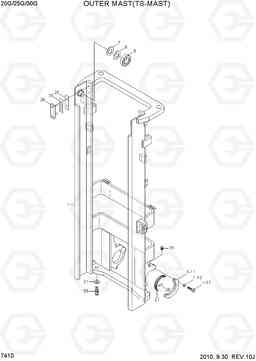 7410 OUTER MAST(TS-MAST) 20G/25G/30G-7, Hyundai