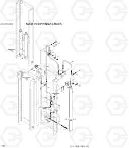 7440 MAST HYDRAULIC PIPING(TS-MAST) 20G/25G/30G-7, Hyundai