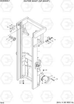 7510 OUTER MAST(QF-MAST) 20G/25G/30G-7, Hyundai