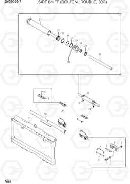 7646 SIDE SHIFT (BOLZONI, DOUBLE, 30G) 20G/25G/30G-7, Hyundai