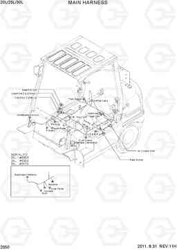 2050 FRAME HARNESS 20L/25L/30L-7, Hyundai