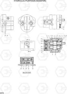 3A15 HYDRAULIC PUMP(NON BOOSTER) 20L/25L/30L-7, Hyundai