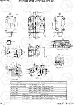 3A20 MAIN CONTROL VALVE(2-SPOOL) 20L/25L/30L-7, Hyundai