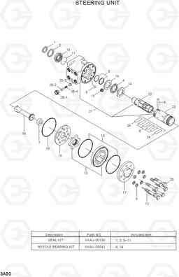 3A90 STEERING UNIT 20L/25L/30L-7, Hyundai