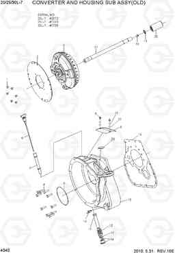 4040 CONVERTER & HOUSING SUB ASSY(OLD) 20L/25L/30L-7, Hyundai