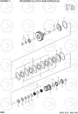 4060 REVERSE CLUTCH SUB ASSY(OLD) 20L/25L/30L-7, Hyundai