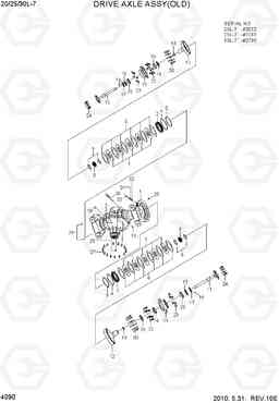 4090 DRIVE AXLE ASSY(OLD) 20L/25L/30L-7, Hyundai