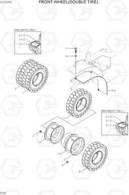 5030 FRONT WHEEL(DOUBLE TIRE) 20L/25L/30L-7, Hyundai