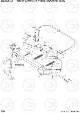 5060 BRAKE & INCHING PEDAL(BOOSTER,OLD) 20L/25L/30L-7, Hyundai