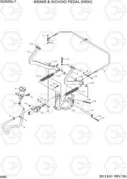 5062 BRAKE & INCHING PEDAL(NEW) 20L/25L/30L-7, Hyundai