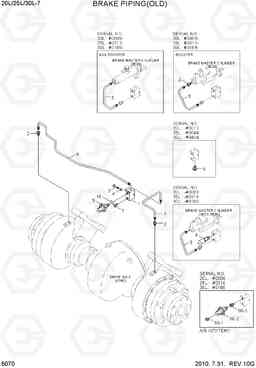 5070 BRAKE PIPING(OLD) 20L/25L/30L-7, Hyundai