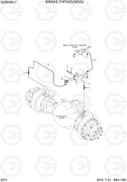 5071 BRAKE PIPING(NEW) 20L/25L/30L-7, Hyundai