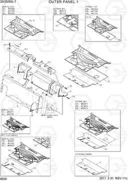 6020 OUTER PANEL 1 20L/25L/30L-7, Hyundai