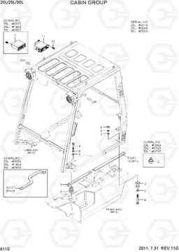 6110 CABIN GROUP 20L/25L/30L-7, Hyundai