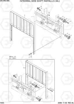 7043 INTEGRAL SIDE SHIFT INSTALL(V,30L) 20L/25L/30L-7, Hyundai