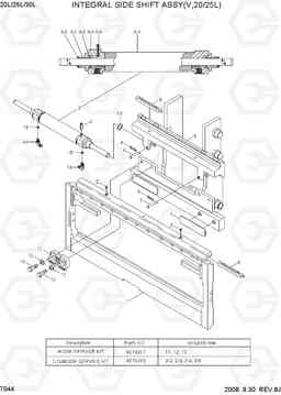 7044 INTEGRAL SIDE SHIFT ASSY(V,20/25L) 20L/25L/30L-7, Hyundai