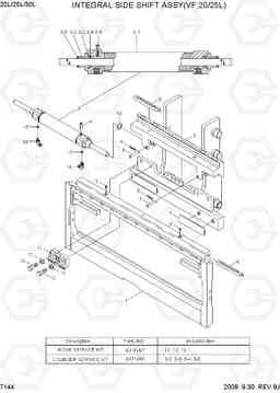 7144 INTEGRAL SIDE SHIFT ASSY(VF,20/25L) 20L/25L/30L-7, Hyundai