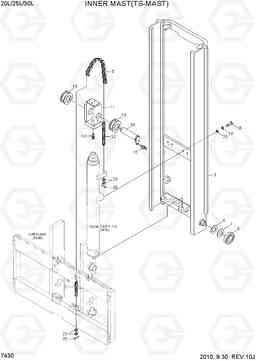 7430 INNER MAST(TS-MAST) 20L/25L/30L-7, Hyundai