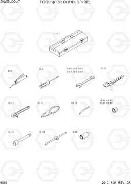 8040 TOOLS(FOR DOUBLE TIRE) 20L/25L/30L-7, Hyundai