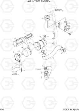 1015 AIR INTAKE SYSTEM 20LC/25LC/30LC-7, Hyundai