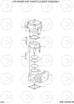 1A10 LPG MIXER THROTTLE BODY ASSY(CERT) 20LC/25LC/30LC-7, Hyundai