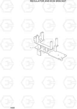 1A30 REGULATOR AND ECM BRACKET(CERT) 20LC/25LC/30LC-7, Hyundai