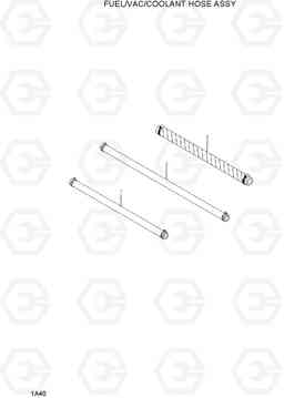 1A40 FUEL/VAC/COOLANT HOSE ASSY(CERT) 20LC/25LC/30LC-7, Hyundai