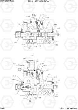 3A40 MCV LIFT SECTION 20LC/25LC/30LC-7, Hyundai