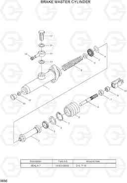 3B30 BRAKE MASTER CYLINDER 20LC/25LC/30LC-7, Hyundai