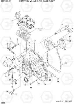 4010 CONTROL VALVE & TM CASE ASSY 20LC/25LC/30LC-7, Hyundai
