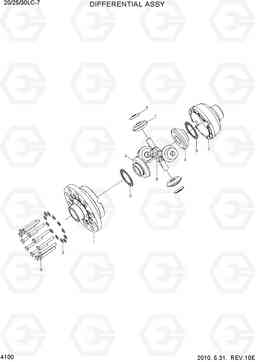 4100 DIFFERENTIAL ASSY 20LC/25LC/30LC-7, Hyundai