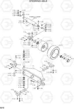 5010 STEERING AXLE 20LC/25LC/30LC-7, Hyundai