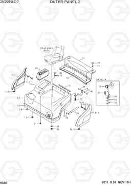 6030 OUTER PANEL 2 20LC/25LC/30LC-7, Hyundai
