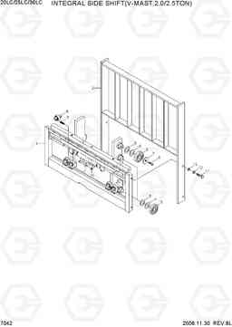 7042 INTEGRAL SIDE SHIFT(V-MAST,2.0/2.5TON) 20LC/25LC/30LC-7, Hyundai