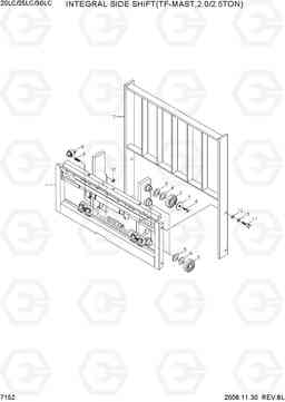 7152 INTEGRAL SIDE SHIFT(TF-MAST,2.0/2.5TON) 20LC/25LC/30LC-7, Hyundai