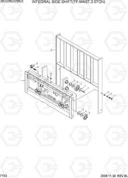 7153 INTEGRAL SIDE SHIFT(TF-MAST,3.0TON) 20LC/25LC/30LC-7, Hyundai