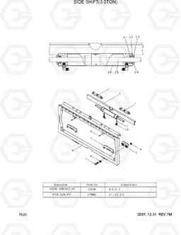 7531 SIDE SHIFT CASCADE, 30LC) 20LC/25LC/30LC-7, Hyundai