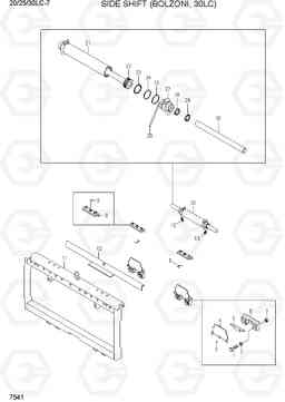 7541 SIDE SHIFT (BOLZONI, 30LC) 20LC/25LC/30LC-7, Hyundai