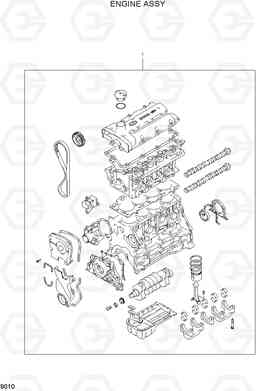 9010 ENGINE ASSY 20LC/25LC/30LC-7, Hyundai