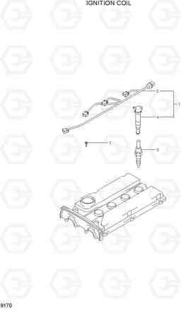 9170 IGNITION COIL 20LC/25LC/30LC-7, Hyundai