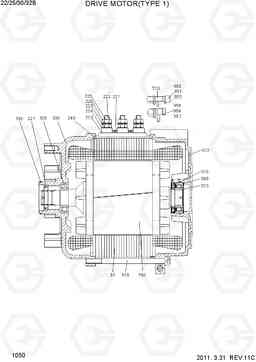 1050 DRIVE MOTOR(TYPE 1) 22B/25B/30B/32B-7, Hyundai