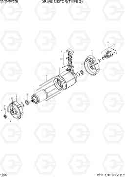 1055 DRIVE MOTOR(TYPE 2) 22B/25B/30B/32B-7, Hyundai