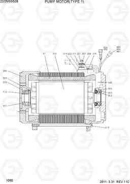 1060 PUMP MOTOR(TYPE 1) 22B/25B/30B/32B-7, Hyundai