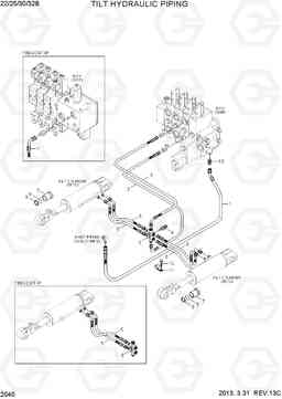 2040 TILT HYDRAULIC PIPING 22B/25B/30B/32B-7, Hyundai