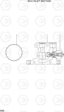 3030 MCV INLET SECTION 22B/25B/30B/32B-7, Hyundai