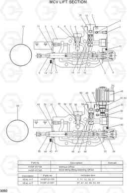 3050 MCV LIFT SECTION 22B/25B/30B/32B-7, Hyundai