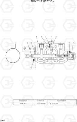 3060 MCV TILT SECTION 22B/25B/30B/32B-7, Hyundai