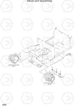 4020 DRIVE UNIT MOUNTING 22B/25B/30B/32B-7, Hyundai