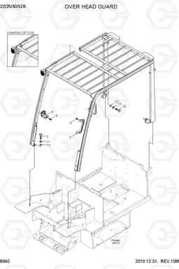 6040 OVERHEAD GUARD 22B/25B/30B/32B-7, Hyundai