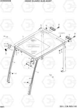 6041 HEAD GUARD SUB ASSY 22B/25B/30B/32B-7, Hyundai